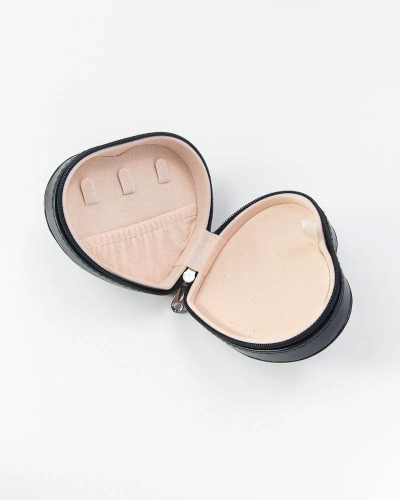 Leather Heart Shaped Jewelry Box - Image 4