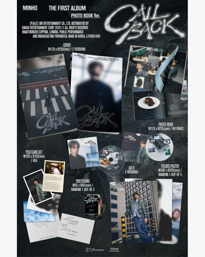 MINHO (SHINee) - 1st Full Album [CALL BACK] (Photobook Ver.) (2 Versions) - Image 2